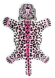 lot 20370 image: Mibathni Pink Leopard Bath Mat Non Slip Absorbent Cartoon Rugs 39.3x25.5in