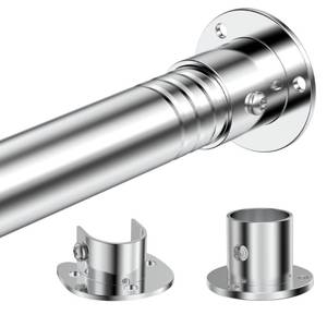 lot 20384 image: DwelSpire Closet Rod, 1.3 Heavy Duty Adjustable Hanging Rod 17-99 Inch