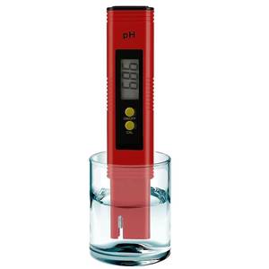lot 20386 image: PH Meter for Water Hydroponics Digital PH Tester Pen 0.01 High Accuracy Pocket Size with 0-14 PH Measurement Range for Household Drinking, Pool and Aquarium (1, Red, Normal)