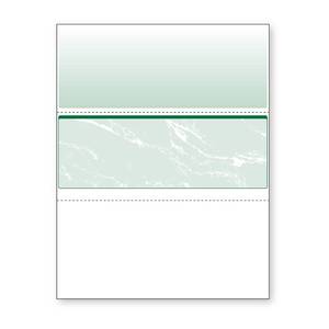 lot 20398 image: DocuGard Standard Green Marble Middle High Security Check Paper - QuickBooks & LaserInkjet Printer Compatible - 11 Security Features - 500 Blank Business Checks (04510) (Open Box, May Be Missing Pieces)