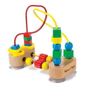 lot 1000 image: Melissa & Doug First Bead Maze Wooden Toy