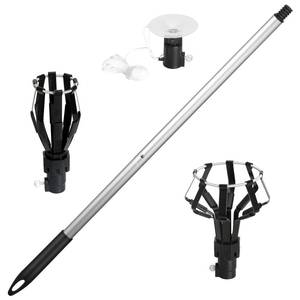 lot 1014 image: momolove 12FT Light Bulb Changer for High Ceilings, Light Bulb Remover Tool High Ceiling,Light Extension Pole Changer with Baskets and Suction Cup