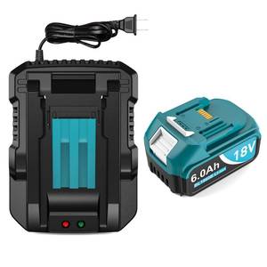 lot 1033 image: Twupixy 6000mAh 18V Battery Replacement for Makita 18V Battery and Charger DC18RC, Compatible with Makita LXT 18 Volt Batteries BL1850 BL1840 BL1830 BL1820 BL1815 Cordless Power Tools