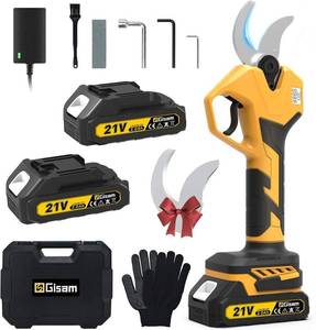 lot 1037 image: Electric Pruning Shears for Gardening, Battery Pruning Shears Max 2.4 Opening Diameter, Electric Pruner with LCD Display & 2 x 2000mAh Batteries for Branch, Fruit Plucking and Tree Trimming