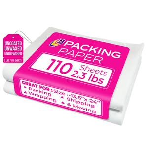 lot 1051 image: Packing Paper Sheets for Moving, 110 Sheets, 13.5 x 24 Inch, 2.3 lb