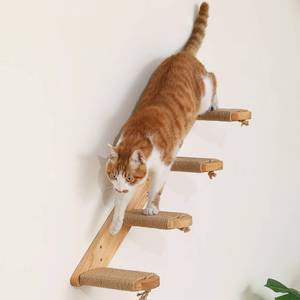 lot 1088 image: FUKUMARU Cat Climbing Shelf Wall Mounted, Large