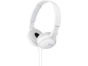 lot 2102 image: Sony ZX Series Wired On-Ear Headphones, White MDR-ZX110