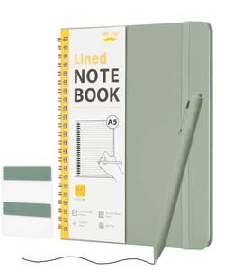 lot 2119 image: Mr. Pen- Lined Spiral Journal Notebook, A5 (5.7x7.9), 160 Pages, Green