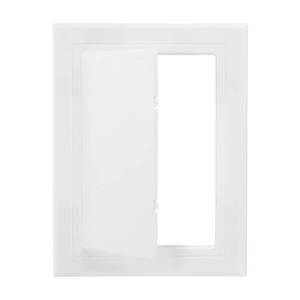 lot 2131 image: PATIKIL 7x5 inch(180x120mm) Self-Adhesive Access Panel, ABS Plumbing Access Doors Easy Wall Hole Cover for Drywall Plumbing Electrical Cables Wiring, White