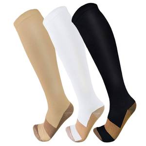 lot 2133 image: FuelMeFoot 3 Pack Copper Compression Socks - Compression Socks Women & Men Circulation - Best for Medical,Running,Athletic