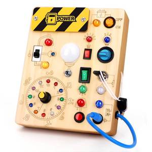 lot 2207 image: Grarain Busy Board for Toddlers - Montessori Educational Toy for 1-3 Year Old Boys & Girls  Travel-Friendly Sensory Learning Activity  Ideal for Kids with Autism(Busy Board v2)