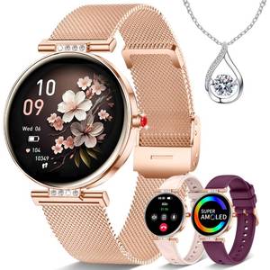 lot 2246 image: Smart Watch for Women 1.19 AMOLED Small Face Smartwatch for Android iPhone