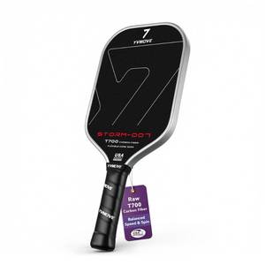 lot 2269 image: YVmove 16mm T700 Carbon Fiber Pickleball Paddle USAPA Approved Black