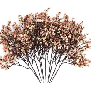 lot 2274 image: Lansdowns 5 Pcs Babys Breath Artificial Flowers Bulk Real Touch Flowers Fake Flowers Silk Flowers for Home Decor Indoor Floral Arrangement Table Centerpieces Festival Party Decor (Beige Brown)