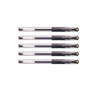 lot 2279 image: Uni Gel Ballpoint Pen Uni-Ball Signo Extra Fine 0.38mm, Brown Black 5pcs