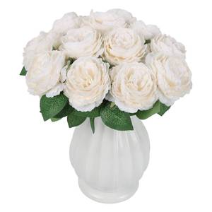 lot 9188 image: muafho 12 PCS White Peonies Artificial Flowers Silk Peonies 11 in Artificial Peonies with Stems Real Look for Table Centerpiece Wedding Home Party Bridal Bouquets Decor(White)