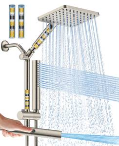 lot 9199 image: Hombeter High Pressure Filtered Shower Head with Handheld Combo