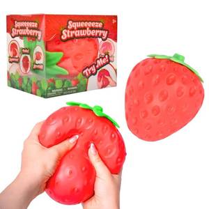 lot 9207 image: Sunny Days Entertainment Strawberry Squishy - Jumbo Stress Ball - Ages 3