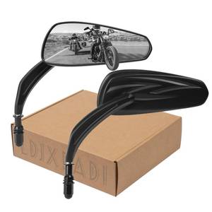 lot 9212 image: LDJXDADI Motorcycle Rear view Mirrors for Sportster Road King Street Electra Glide Road Glide Dyna Softail 1982-2024 (Black)