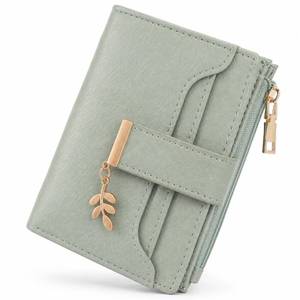 lot 10257 image: GOIACII Small Womens Wallet RFID Blocking Card Holder Green