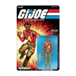 lot 10259 image: Super7 Reaction G.I. Joe Big Lob - 3.75 G.I. Joe Action Figure with Accessories - Classic Cartoon Collectibles and Retro Toys