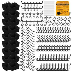 lot 13031 image: ELEAD 286-Piece Pegboard Hooks Set with Bins 14