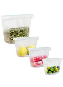 lot 13037 image: CuLiDing Silicone Food Storage Bags Set of 4