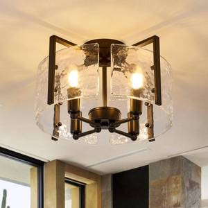 lot 13930 image: TACDANDM Semi Flush Mount Ceiling Light Fixture 14in