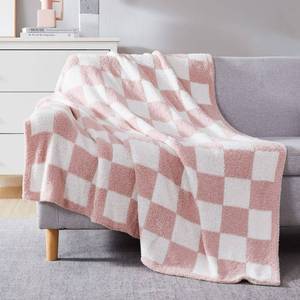 lot 13931 image: WRENSONGE Checkered Knitted Twin Blanket
