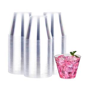 lot 13938 image: Racetop 9 oz Clear Disposable Plastic Cups 200 Pack