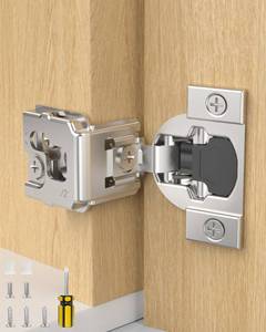 lot 13967 image: Onemake 60 Pack 1-12 Overlay Soft Close Cabinet Hinges
