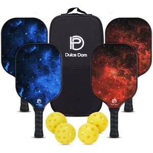 lot 13968 image: DULCE DOM Pickleball Paddle Set with Balls and Bag