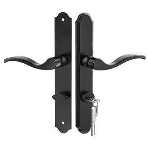 lot 13983 image: Orbivolta Storm Door Mortise Keyed Lever Handle Set
