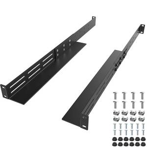 lot 13985 image: FOROIRON 1U Universal Rack Mount Rails 4-Post