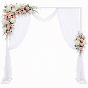 lot 13992 image: Wokceer 8x8 ft Backdrop Stand Heavy Duty Pipe Drape  Retail $109.99