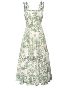 lot 14037 image: Scarlet Darkness Floral Sundress Green L