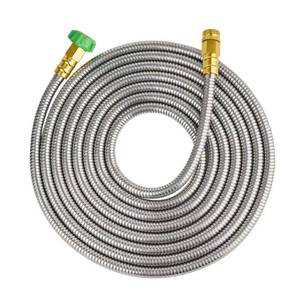 lot 14055 image: Skyward 20ft Stainless Steel Garden Hose with FM Connector