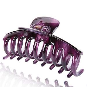 lot 14068 image: Liasun 4.3 Jelly Color Acrylic Hair Claw Clip Purple