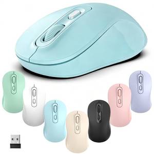 lot 14091 image: Wireless Mouse, Silent Click Ergonomic Design, Blue