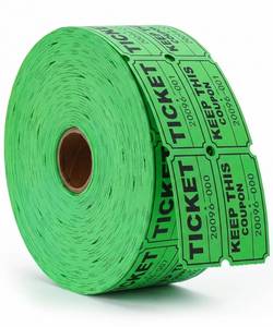 lot 14092 image: Mr. Pen Raffle Tickets Double Roll 1000 pcs