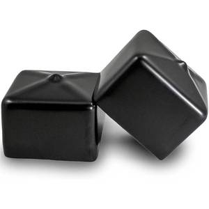 lot 14109 image: Prescott Plastics 1.5-Inch Square Rubber Hole Plugs, 4-Pack
