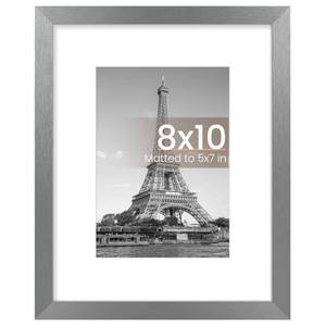 lot 14427 image: Upsimples 8x10 Picture Frame, Metallic Gray 2 Pack