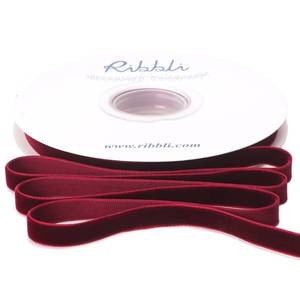 lot 14449 image: Ribbli Burgundy Velvet Ribbon 38 10 Yard Spool