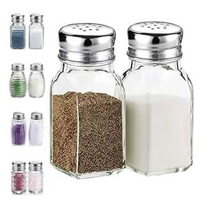 lot 14454 image: DWTS Glass Salt and Pepper Shaker Set