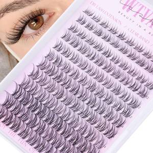 lot 14462 image: WTVANE Natural Lash Clusters Eyelash Extensions 8-16mm
