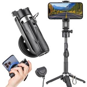 lot 14463 image: MQOUNY MagSafe Tripod Selfie Stick with Remote