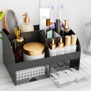 lot 17005 image: COMFYROOM Makeup Organizer with Drawers, Black