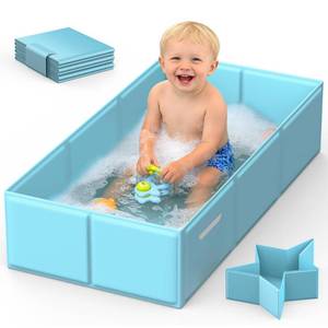 lot 17007 image: Totiro Foldable Baby Bathtub, Portable 30 x 15 Inches
