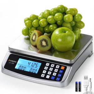 lot 17017 image: Atogou 110lb Commercial Food Scale with Price Computing