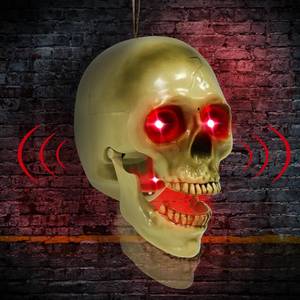 lot 17927 image: TURNMEON Halloween Animatronic Talking Skull Head